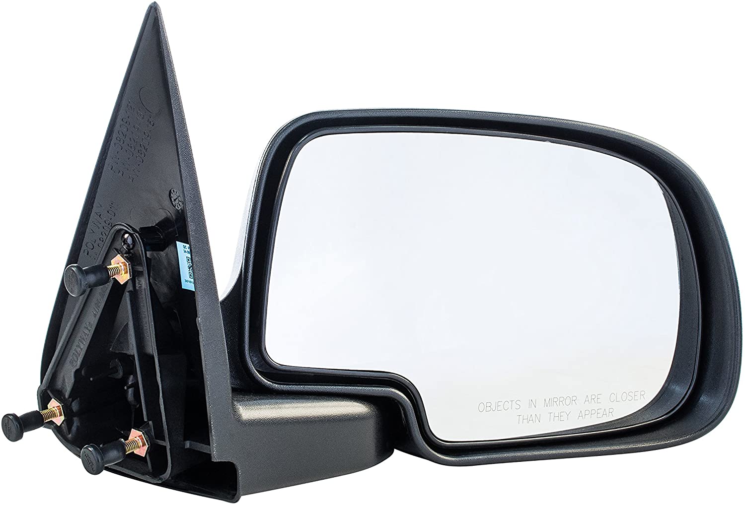 Passenger Side Non-Heated Manual Operated Mirror for Cadillac Escalade Chevy Silverado Suburban HD Tahoe GMC Sierra Yukon XL 1500 2500 3500 1999-2007 - Parts Link #: GM1321230