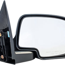 Passenger Side Non-Heated Manual Operated Mirror for Cadillac Escalade Chevy Silverado Suburban HD Tahoe GMC Sierra Yukon XL 1500 2500 3500 1999-2007 - Parts Link #: GM1321230