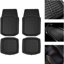 FH Group Tray Style Car Mats F14409REDBLACK Deep Tray All Weather Floor Mats, 4 Piece