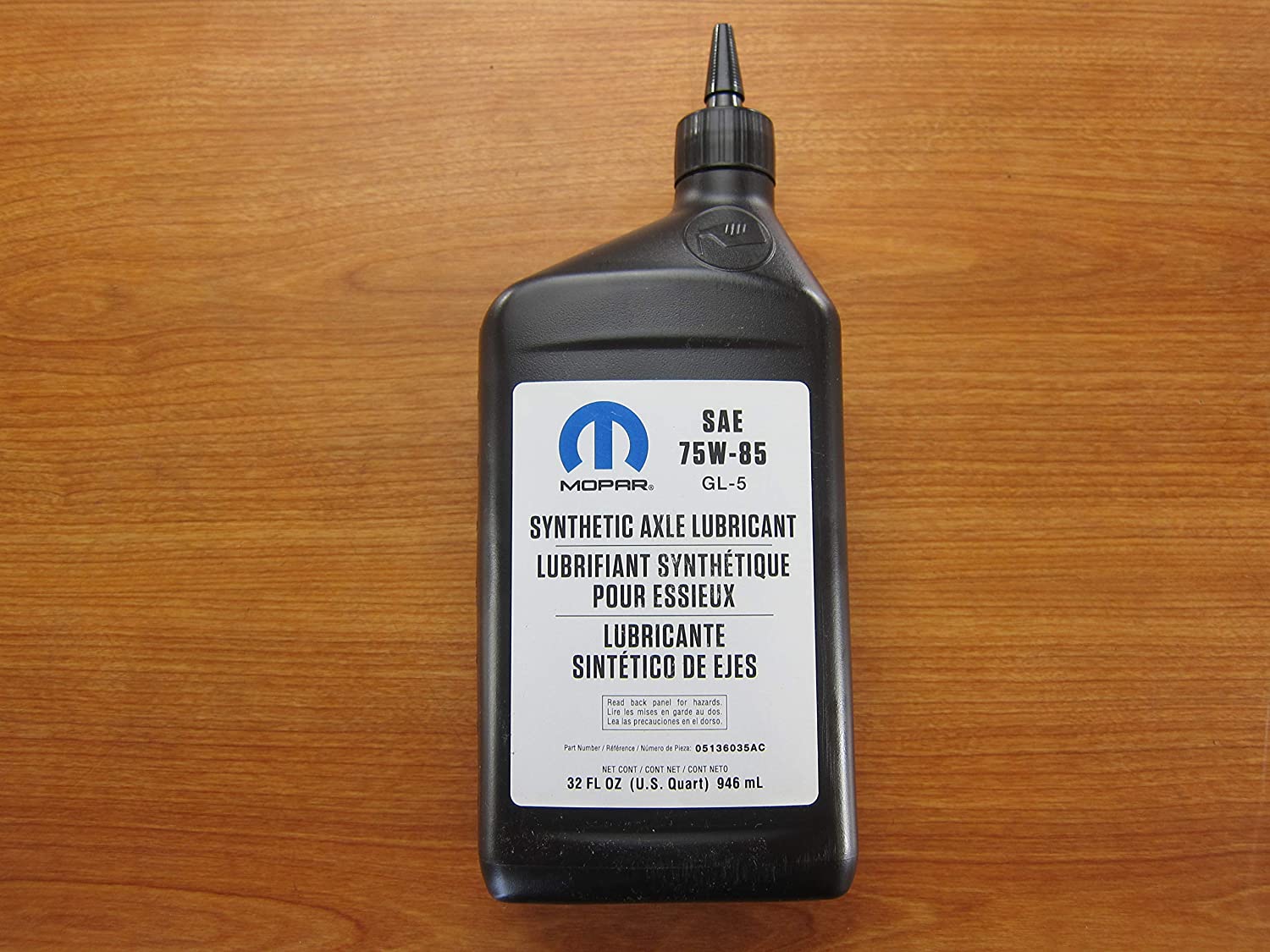 Mopar One Quart SAE 75W-85 Synthetic Axle Lubricant GL-5 OEM