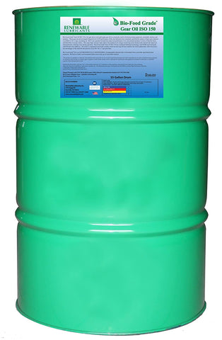 Renewable Lubricants Bio-Food Grade ISO 150 Gear Oil, 55 Gallon Drum