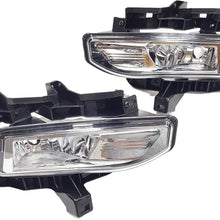 LEDIN Fog Lights for 2017-2018 Nissan Versa Note Hatchback (OE Style Clear Lens with Switch, Bulbs, Relay, Brackets, Wires)