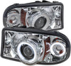 Spyder Auto PRO-YD-DDAK97-CCFL-C Dodge Dakota/Durango Chrome CCFL LED Projector Headlight with Replaceable LEDs (Chrome)