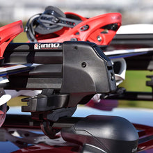 INNO INA952 Gravity Universal Mount (Fits Rounds, Square, Aero and Most Factory Bars) Holds - (3) Fat Ski or (2) Snowboards Roof Rack