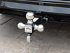 TOPTOW 64180HP Trailer Receiver Hitch Triple Ball Mount with Hook, Fits for 2 inch Trailer Hitch Receiver, Chrome Balls, Chrome Hook, 2