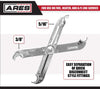 ARES 70024-3/8-Inch and 5/16-Inch Scissor Fuel Line Disconnect Tool - Easy Separation of Quick Disconnect Style Fittings - Use on Fuel, Heater, and A/C Line Service on Many Late Model Vehicles