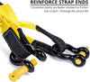 INCLAKE Tow Strap Recovery Kit-3'' x 10ft (30,000 lbs. Break Strength) +3/4