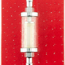 Racing Power Company R9245 3/8" Clear Chrome Fuel Filter