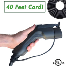 PRIMECOM 32A & 40A Electric Vehicle (EV) Charger, Level 2, 240V, 32A/40A, NEMA 14-50 Electric Car Charger for All EVs, 30, 40, and 50 Feet Lengths (40, 40Amp) for Tesla