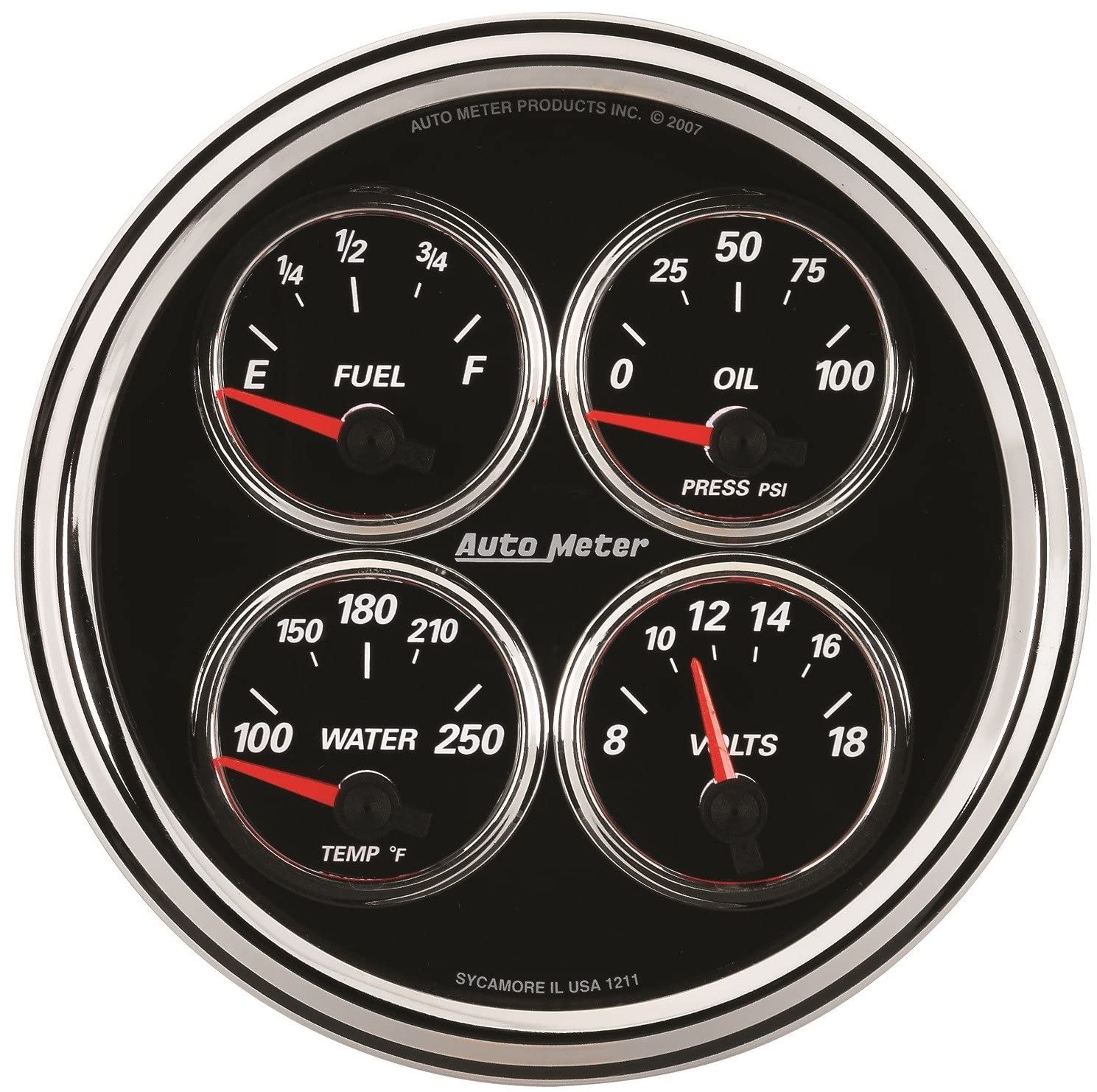 Auto Meter 1224 Designer Black 5