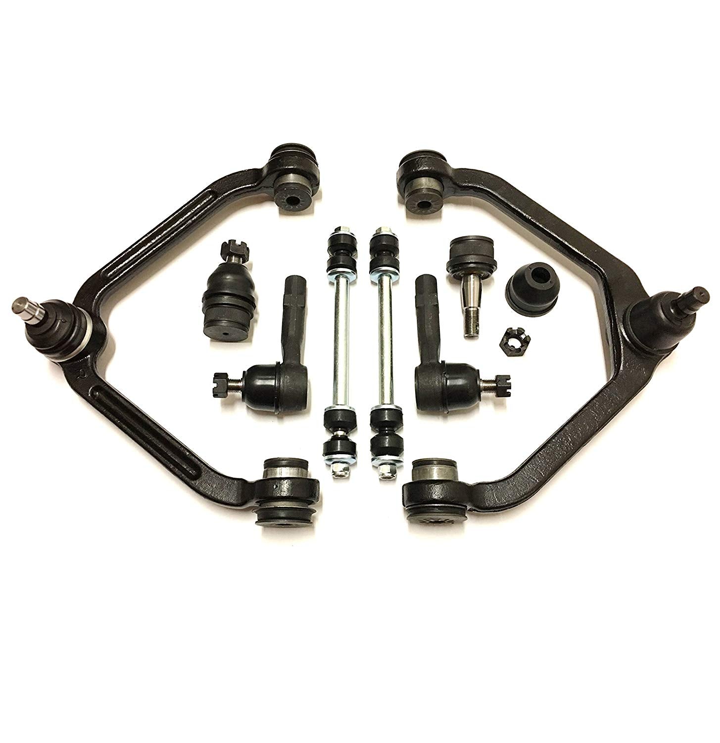 PartsW 8 Pc Suspension Kit for Ford Explorer/Sport Trac Ranger Mazda B2500/B3000/B4000 Mercury Mountaineer Tie Rod Ends, Control Arms & Ball Joints Models 1 Pc Design Arm & Torsion Bar Suspension