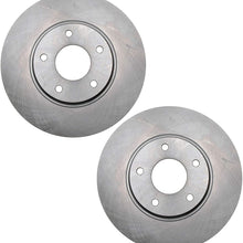 Pair Set 2 Front Coated Disc Brake Rotors For Infiniti Q45 Nissan Quest