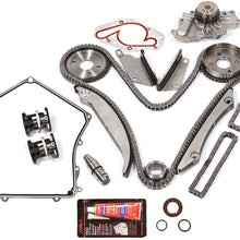 Evergreen TKTCS5027HWPT2 Compatible With 00-04 Dodge Chrysler 2.7L Timing Chain Kit Water Pump (SBEC cam gear) Timing Cover Gasket
