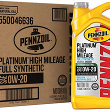 Pennzoil Platinum High Mileage Full Synthetic 5W-30 Motor Oil for Vehicles Over 75K Miles (5-Quart, Single-Pack)
