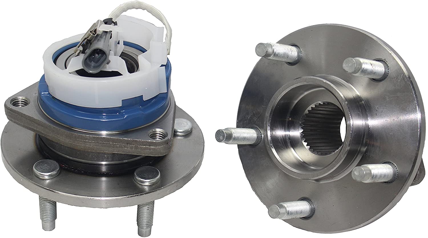 Detroit Axle 513121 Pair(2) Front Wheel Hub Bearing Assembly for Buick Allure Century LaCrosse LeSabre Park Avenue Chevy Impala Monte Carlo Venture Pontiac Grand Prix Boneville w/ABS Sensor cable