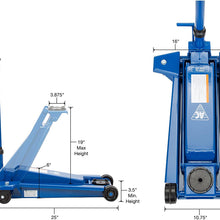 AC Hydraulics DK20Q 2.2 Ton Low Profile Hydraulic Service Jack, Blue
