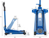 AC Hydraulics DK20Q 2.2 Ton Low Profile Hydraulic Service Jack, Blue