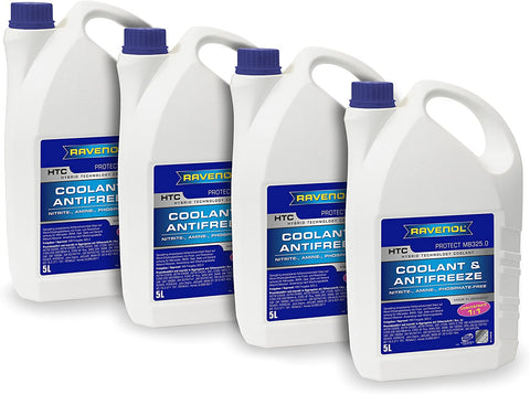 RAVENOL J4D2023-04 HTC Coolant Antifreeze Concentrate MB 325.0 (G11) (5L, Case of 4)