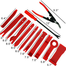 Wittyware Auto Trim Removal Tool Set- Nylon Car Pry Kit for Window Door Panel Molding Audio Repair and Install with Clip Pliers Fastener Removers Set, Upholstery Tools & Remover 13 PC
