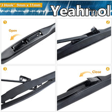 Windshield wiper blade All Season Blades 26" + 19" fit for Car Front Windshield by YEAHMOL(set of 2)