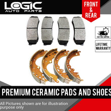 FRONT & REAR CERAMIC Brake Pads AND Shoes Fits Honda Insight, Honda Civic DX LX