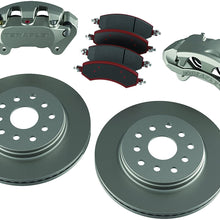 TeraFlex 4303400 JK Front Big Brake Kit (with Big Calipers, PLAIN 13.3" Rotors)
