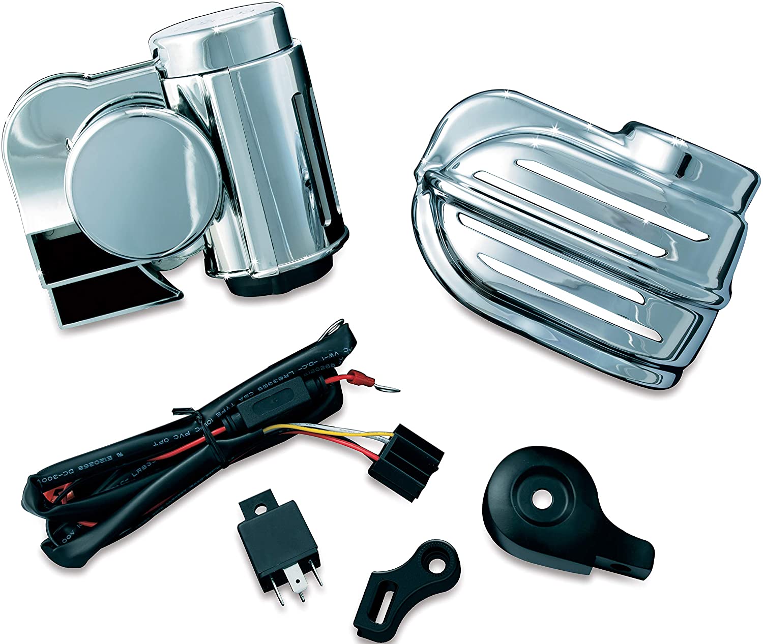 Kuryakyn 7290 Motorcycle Accessory: Super Deluxe Wolo Bad Boy Air Horn, Chrome