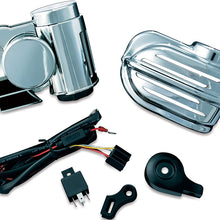 Kuryakyn 7290 Motorcycle Accessory: Super Deluxe Wolo Bad Boy Air Horn, Chrome