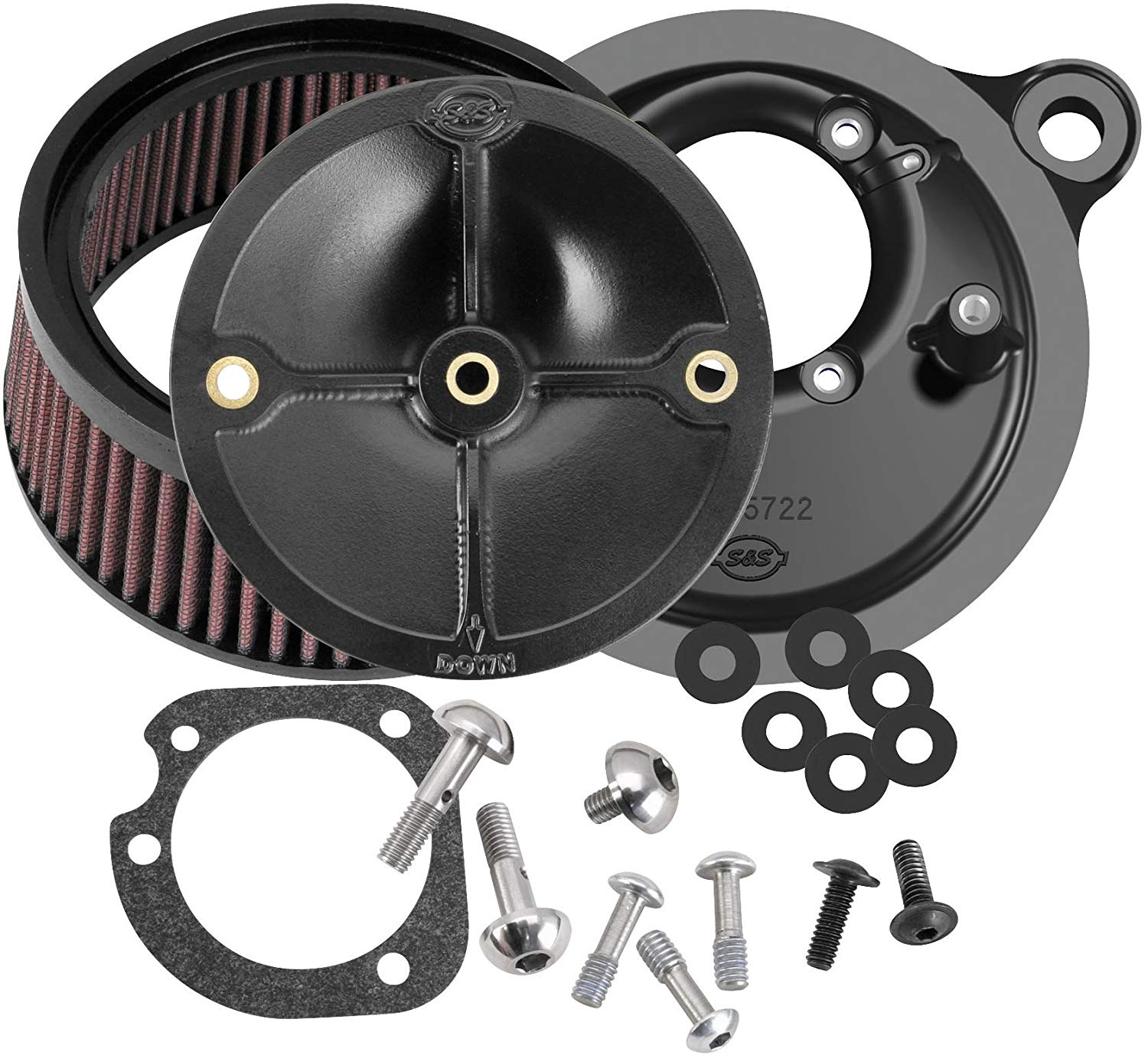 S&S Cycle 170-0060 Stealth Air Cleaner Kit for Stock Fuel System