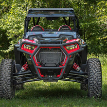 SuperATV Heavy Duty Front Brush Guard Bumper for Polaris RZR XP Turbo S (2018+) - Black - With 5000 lb. Winch and Winch Mount - 100% Bolt On for Easy Installation!