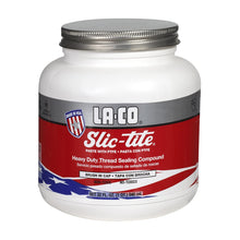 LA-CO 42019 Slic-Tite Premium Thread Sealant Paste with PTFE, -50 to 500 Degree F Temperature, 1/2 pt Jar with Brush in Cap