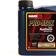 Maxx Oil PRO MAX 0W40 Premium Synthetic Motor Oil - 1 Quart