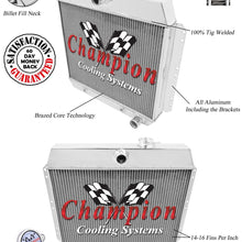 Champion Cooling Systems MC4954 All-Aluminum Radiator 1949-54 Chevrolet