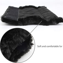 Moonet Auto Seat Belt Shoulder Pad, Soft Faux Sheepskin Wool Universal Seatbelt Cover for More Comfortable Driving,Multipurpose for Handbag Carmera Backpack Straps,2pc（Black）