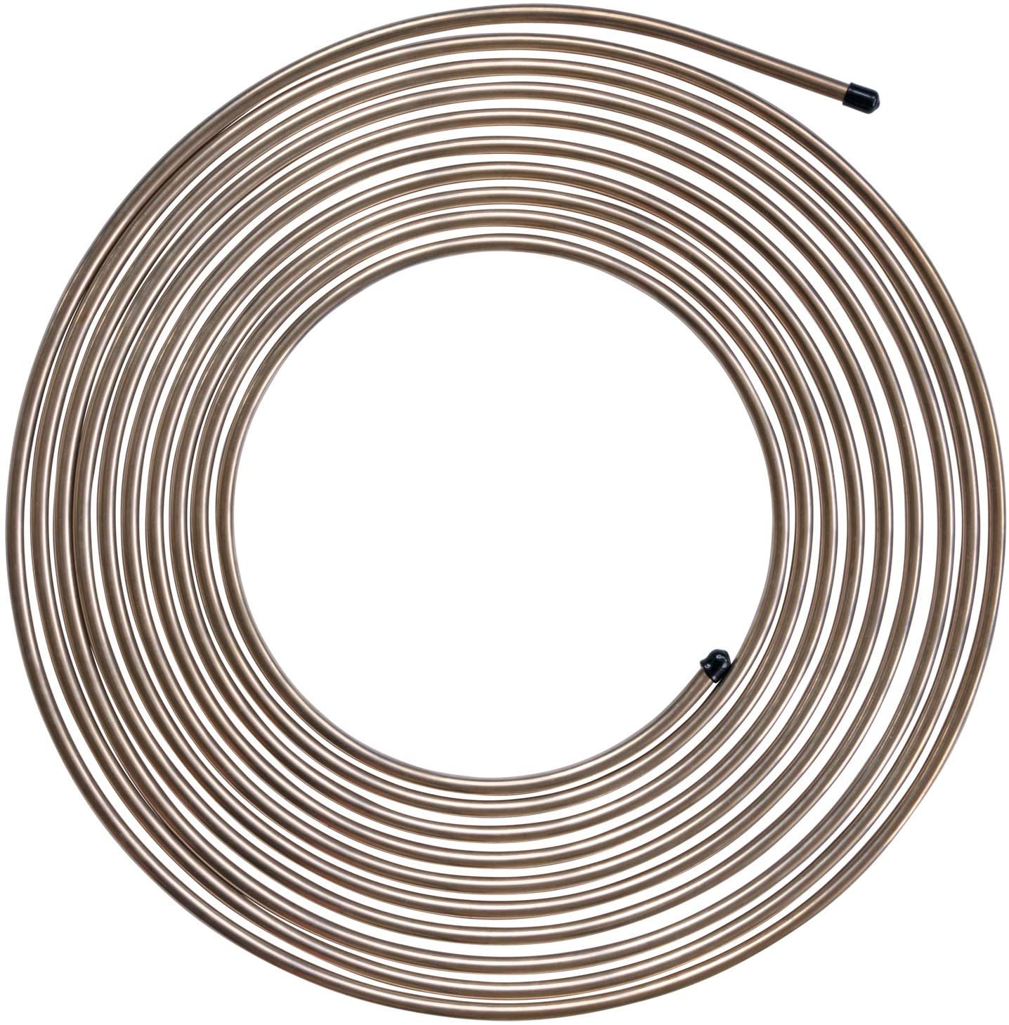 4LIFETIMELINES Copper-Nickel Brake Line Tubing Coil - 1/4 Inch, 25 Feet