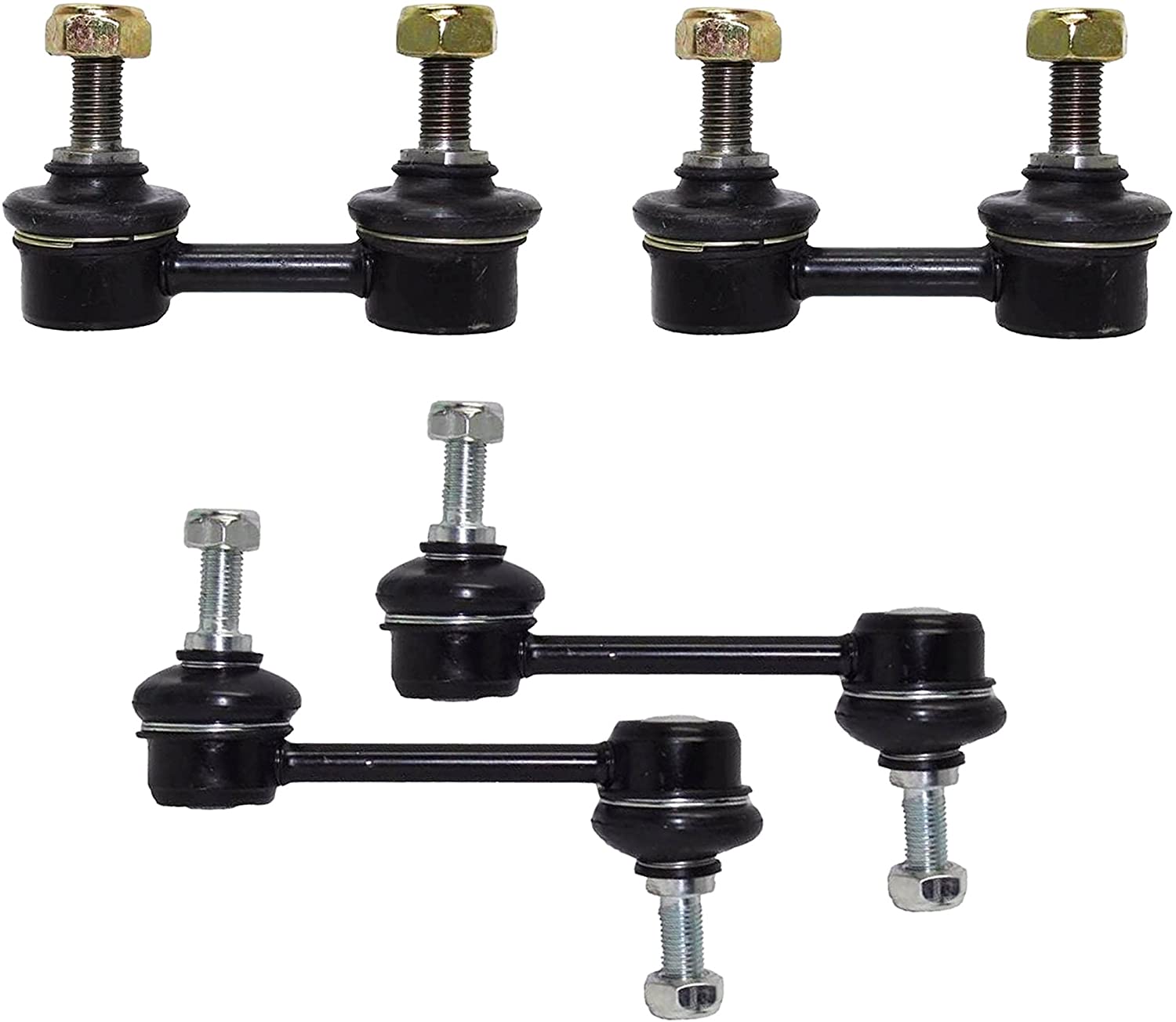 PartsW 4 Pc Suspension Kit 2 Front & 2 Rear Sway Bar End Links for Chevrolet and GEO Prizm, Toyota Celica and Corrolla