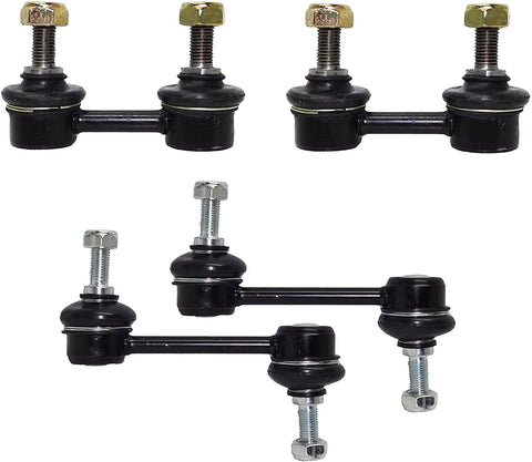 PartsW 4 Pc Suspension Kit 2 Front & 2 Rear Sway Bar End Links for Chevrolet and GEO Prizm, Toyota Celica and Corrolla