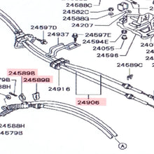 Genuine Mitsubishi Manual Transmission Shift Cable with Clips MB659990 MB367526 (2x) 3000GT Turbo 1991 1992 1993 3000GT Non-Turbo 1991 1992 1993 1994 1995 1996