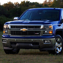 For Chevy Silverado 1500 Black Housing Amber Corner Projector Headlight + Clear Lens LED Fog Light + Switch
