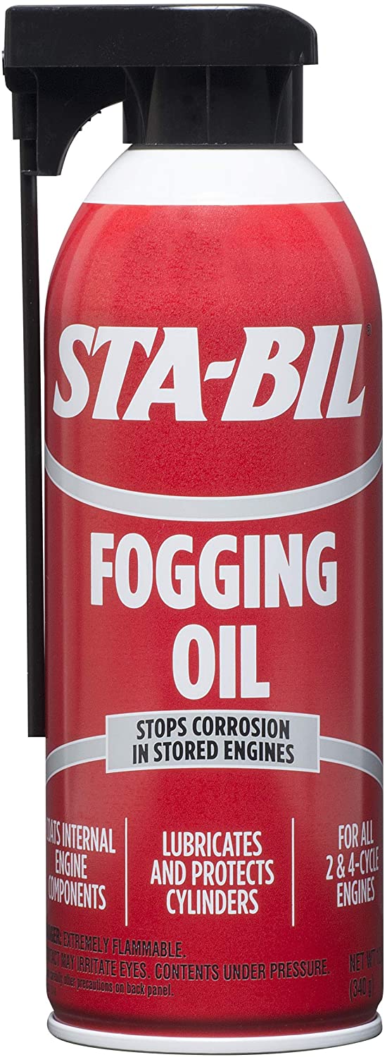 STA-BIL (22001-6PK) Fogging Oil - Stops Corrosion In Stored Engines - Lubricates And Protects Cylinders - Coats Internal Engine Components - For All 2 and 4 Cycle Engines, 12 oz. (Pack of 6)