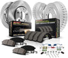 Power Stop KOE15260DK Daily Driver Pad, Rotor, Drum and Shoe Kit (Front and Rear)