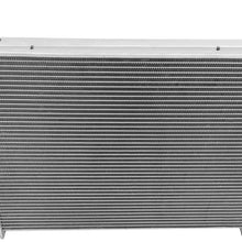 Frostbite Performance Cooling Aluminum Radiator 4-Row 64/88 L6/V6/V8, silver