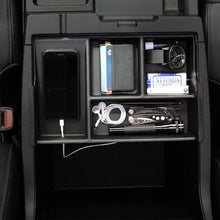 MX Auto Accessories - Center Console Organizer Compatible with The Toyota Tundra & Sequoia (2007-2019) - Made in The USA. Years (07-13) Organizer Will not fit Flush to Front Edge of Console as Shown.