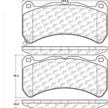 StopTech 308.13650 Street Brake Pads; Front with Shims