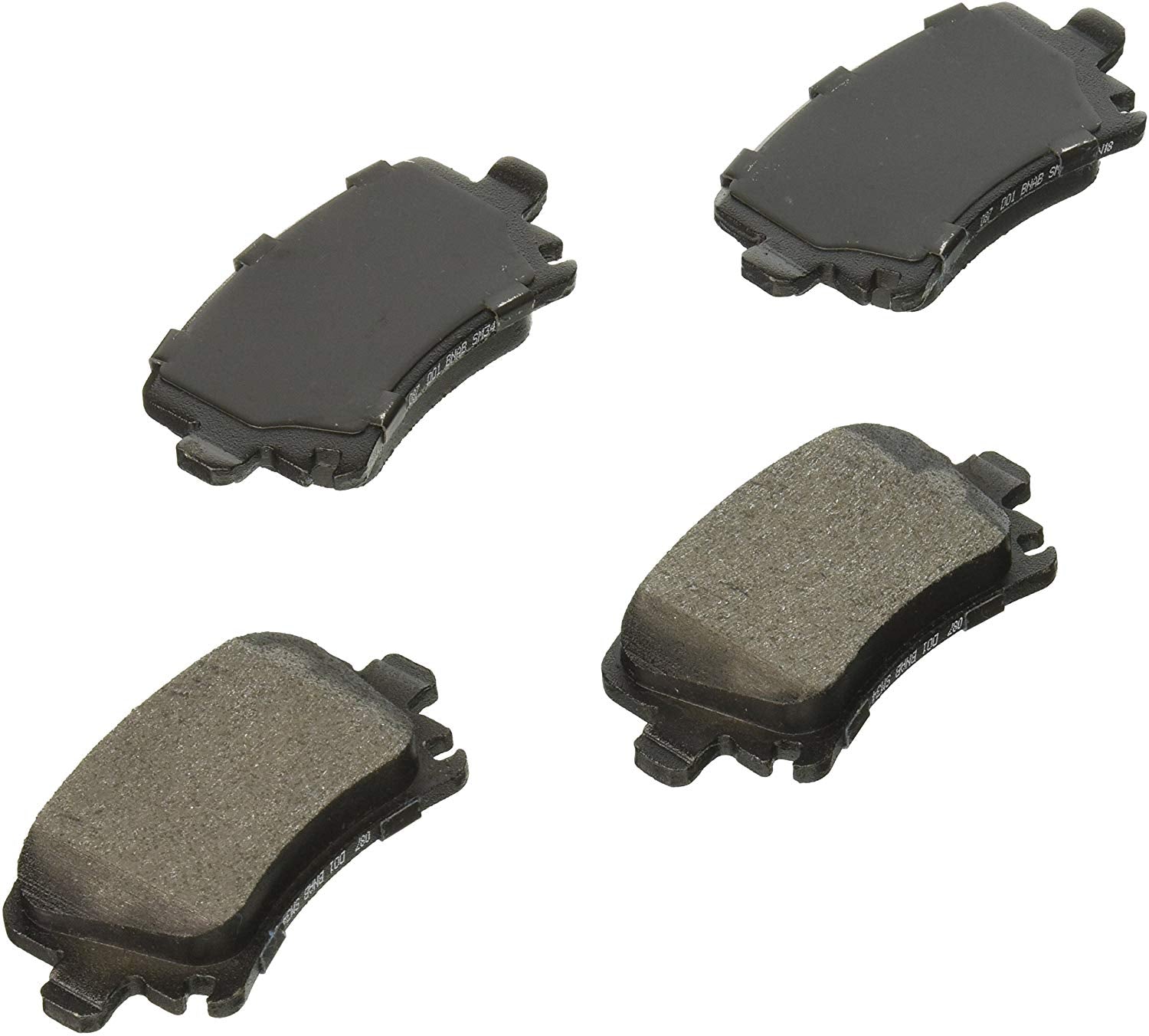 Bosch BE1108H Blue Disc Brake Pad Set with Hardware for Select 2005-16 Audi and Volkswagen Vehicles - REAR