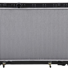 Lynol Cooling System Complete Aluminum Radiator Direct Replacement Compatible With 2002-2006 Nissan Altima 4 Cylinder 2.5L