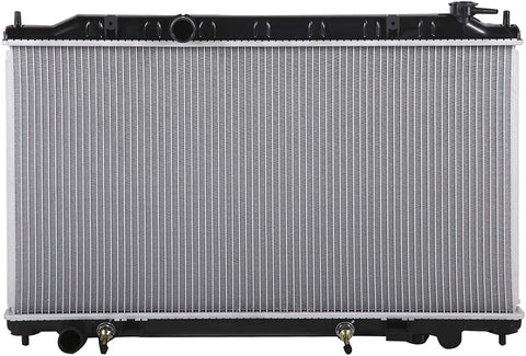 Lynol Cooling System Complete Aluminum Radiator Direct Replacement Compatible With 2002-2006 Nissan Altima 4 Cylinder 2.5L
