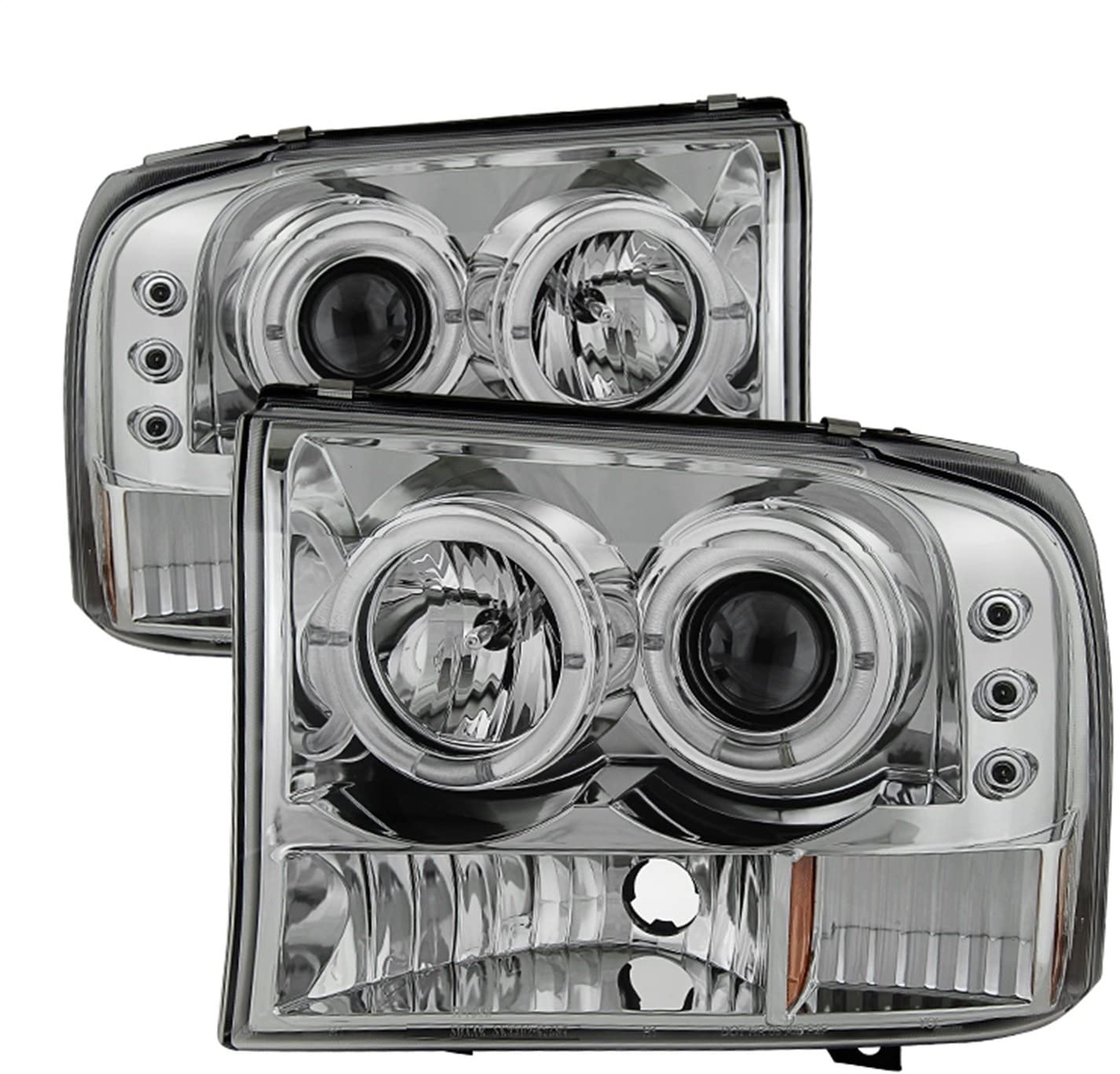 Spyder Auto 5010360 LED Halo Projector Headlights Chrome/Clear