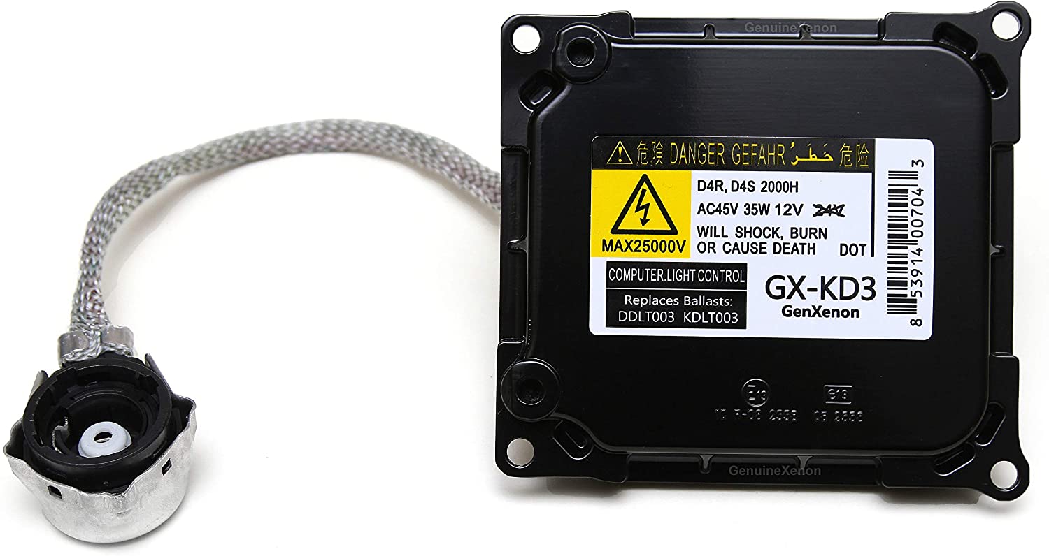 Replacement for Toyota and Lexus Xenon HID Ballast Headlight Control Unit Replaces KDLT003, DDLT003, 85967-53040, 85967-24010, 85967-52020 & Others