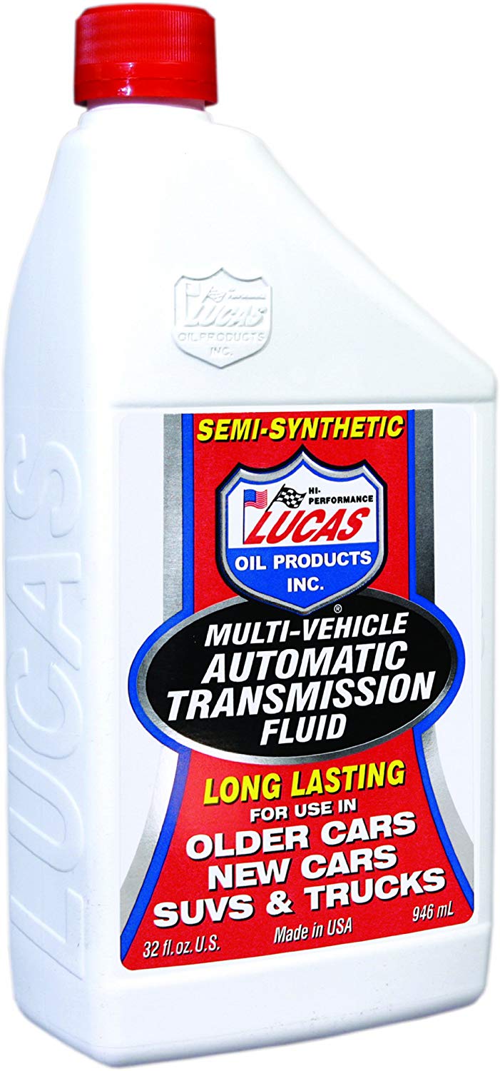 Lucas Oil 10418-6PK Semi-Synthetic Multi-Vehicle Automatic Transmission Fluid - 1 Quart, (Case of 6)